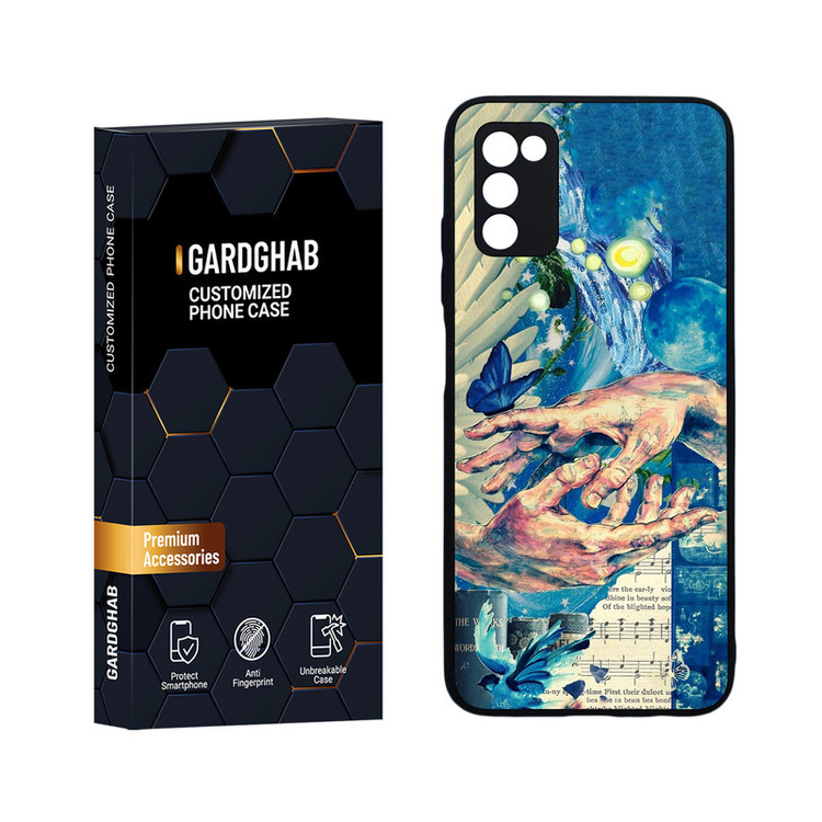 کاور گارد قاب مدل هنری مناسب برای گوشی موبایل سامسونگ Galaxy A03s