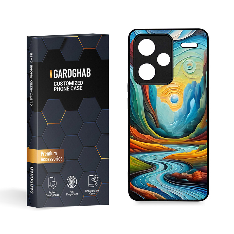 کاور گارد قاب مدل هنری مناسب برای گوشی موبایل شیائومی Redmi Note 13 Pro Plus 5G