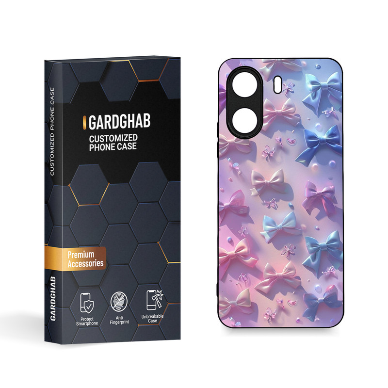 کاور گارد قاب مدل دورژله ای دخترانه مناسب برای گوشی موبایل شیائومی Poco C65 / Redmi 13c