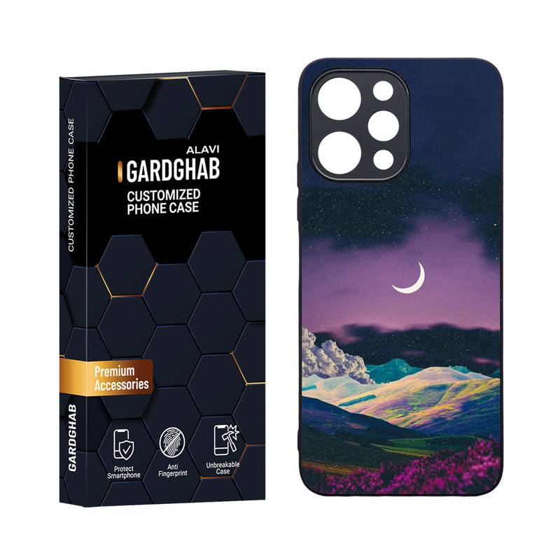 کاور گارد قاب مدل دورژله ای منظره و طبیعت مناسب برای گوشی موبایل شیائومی Redmi 12 4G / 5G