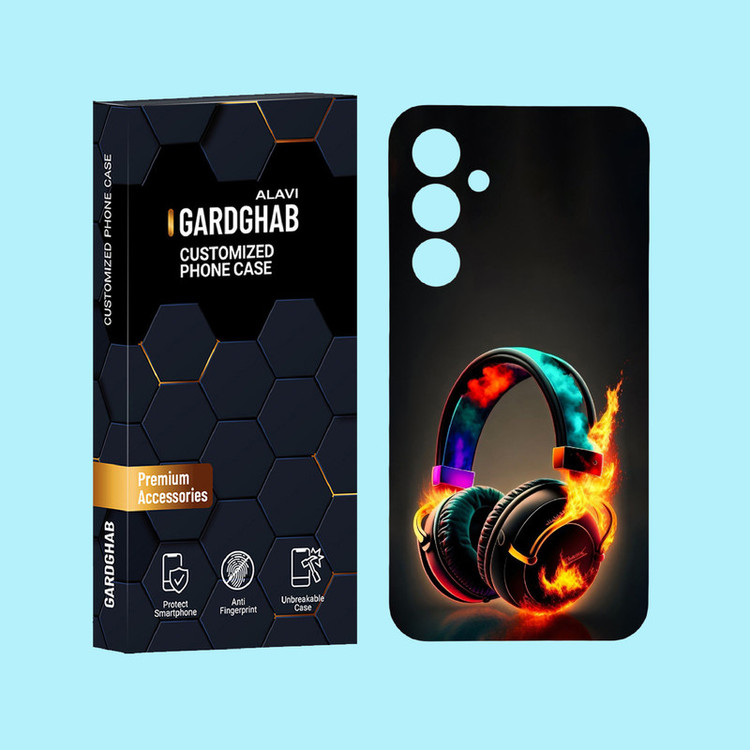 کاور گارد قاب علوی مدل ساز و موزیک مناسب برای گوشی موبایل سامسونگ Galaxy A55