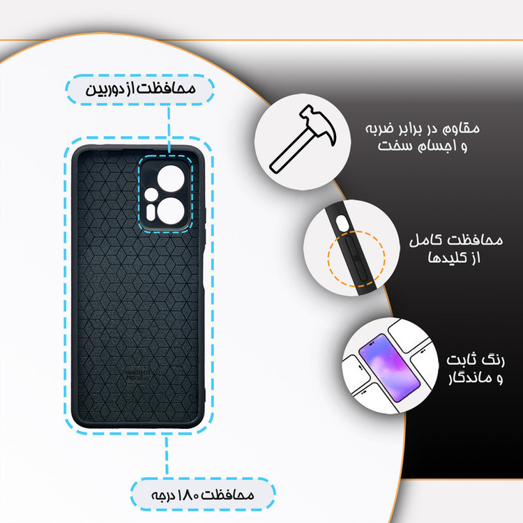 کاور گارد قاب مدل دورژله ای هنری مناسب برای گوشی موبایل شیائومی Poco X4 GT / Redmi Note 11t Pro 5G