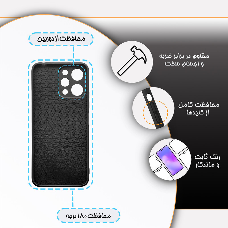 کاور گارد قاب علوی مدل دورژله ای حیوانات مناسب برای گوشی موبایل شیائومی Redmi 12 4G / 12 5G