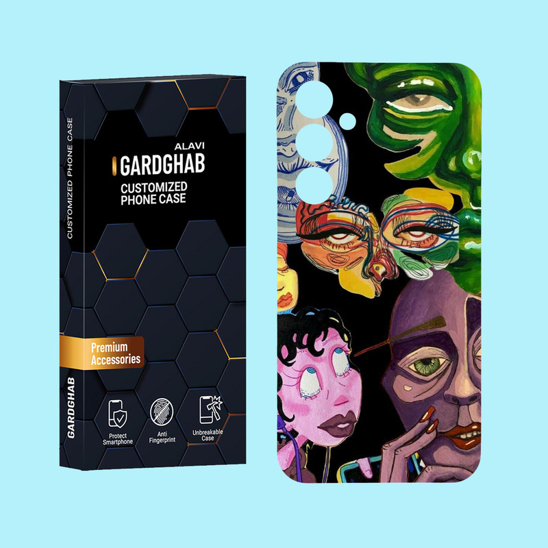 کاور گارد قاب علوی مدل هنری مناسب برای گوشی موبایل سامسونگ Galaxy A55