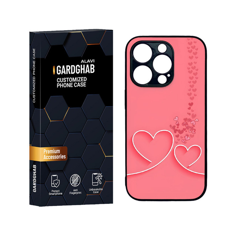 کاور گارد قاب علوی مدل دورژله عاشقانه مناسب برای گوشی موبایل اپل iPhone 14 Pro Max
