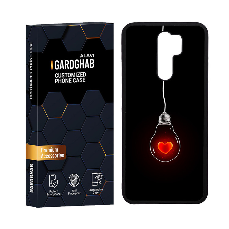 کاور گارد قاب علوی مدل دورژله ای عاشقانه مناسب برای گوشی موبایل شیائومی Redmi 9 / Redmi 9 Prime