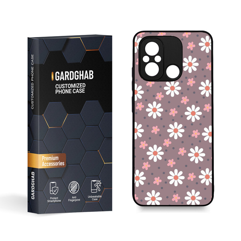کاور گارد قاب مدل گل مناسب برای گوشی موبایل شیائومی Poco C55