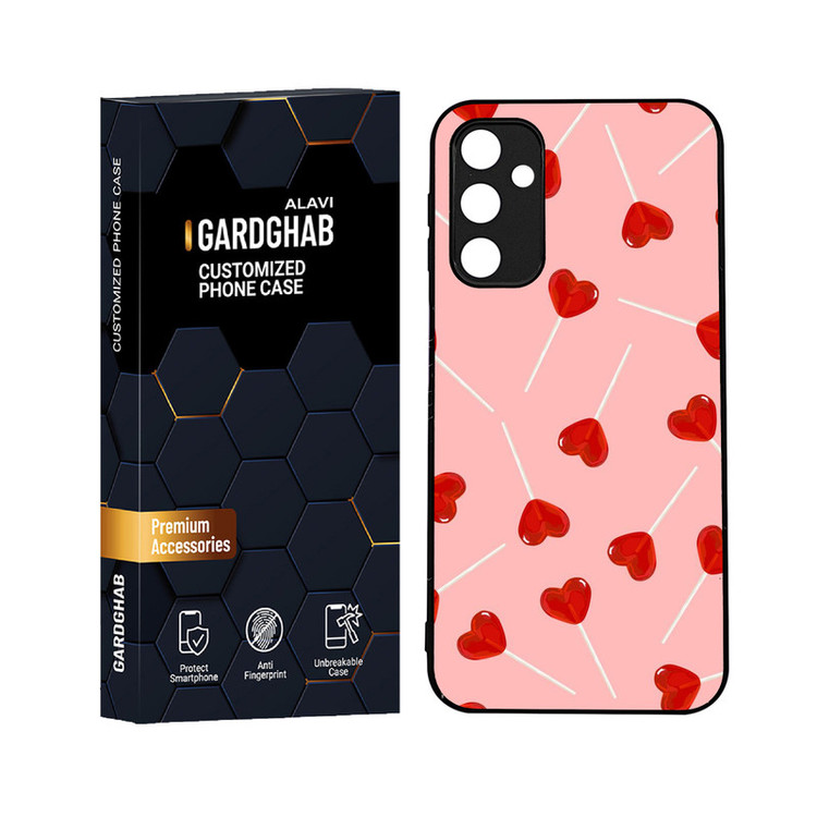 کاور گارد قاب علوی مدل دورژله ای عاشقانه مناسب برای گوشی موبایل سامسونگ Galaxy A24
