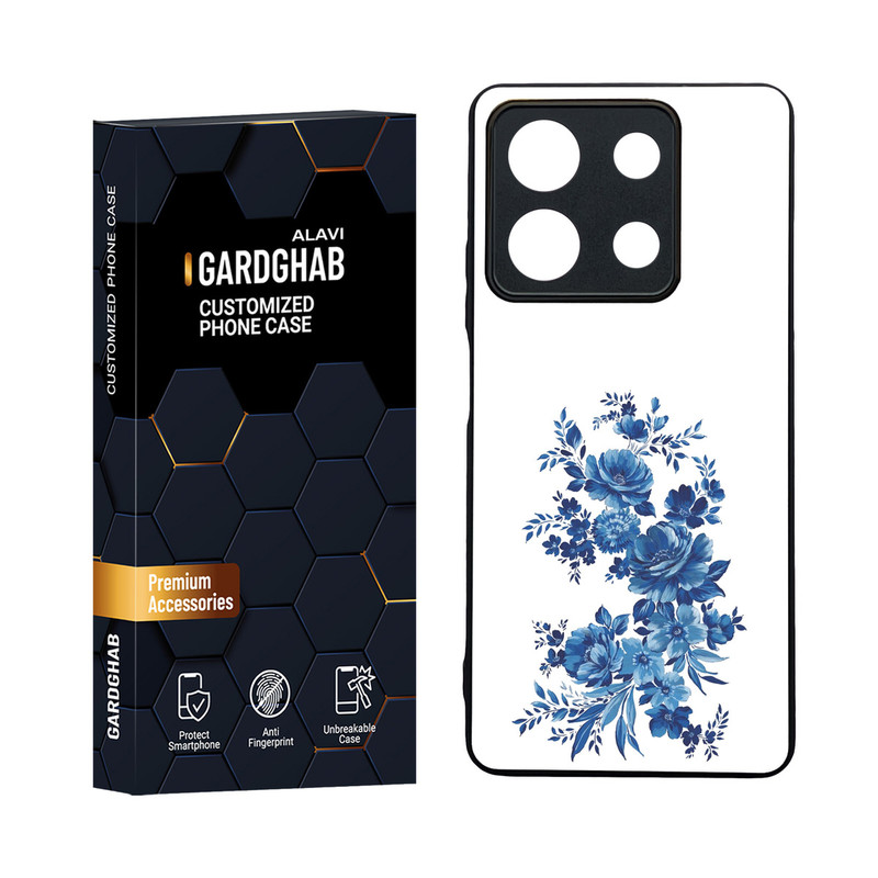 کاور گارد قاب مدل دورژله ای پشت گلس دخترانه مناسب برای گوشی موبایل شیائومی Redmi Note 13 5G