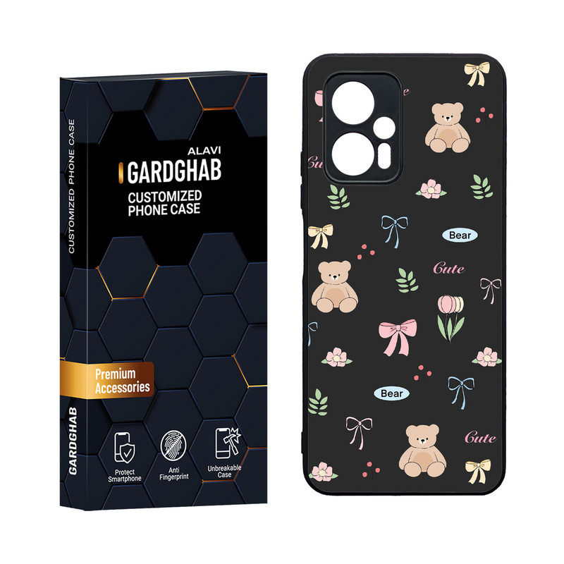 کاور گارد قاب مدل دورژله ای پشت گلس فانتزی مناسب برای گوشی موبایل شیائومی Poco X4 GT / Redmi Note 11t Pro 5G