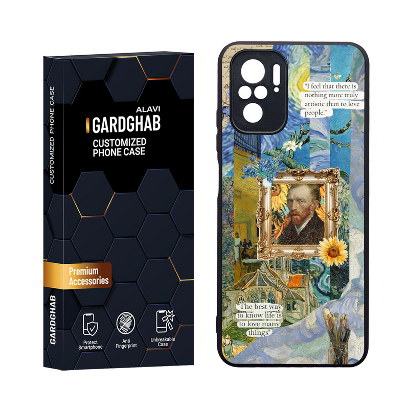 کاور گارد قاب مدل دورژله ای هنری مناسب برای گوشی موبایل شیائومی Redmi Note 10 4G / Note 10s / Poco M5s