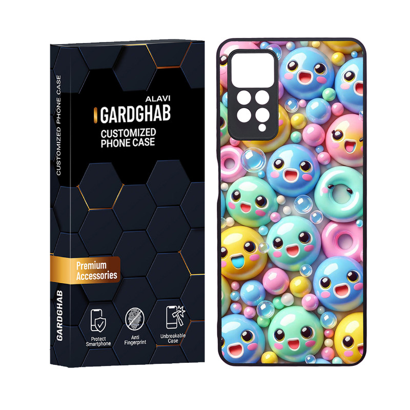 کاور گارد قاب علوی مدل دورژله ای کارتنی و انیمه مناسب برای گوشی موبایل شیائومی Redmi Note 12 Pro 4G