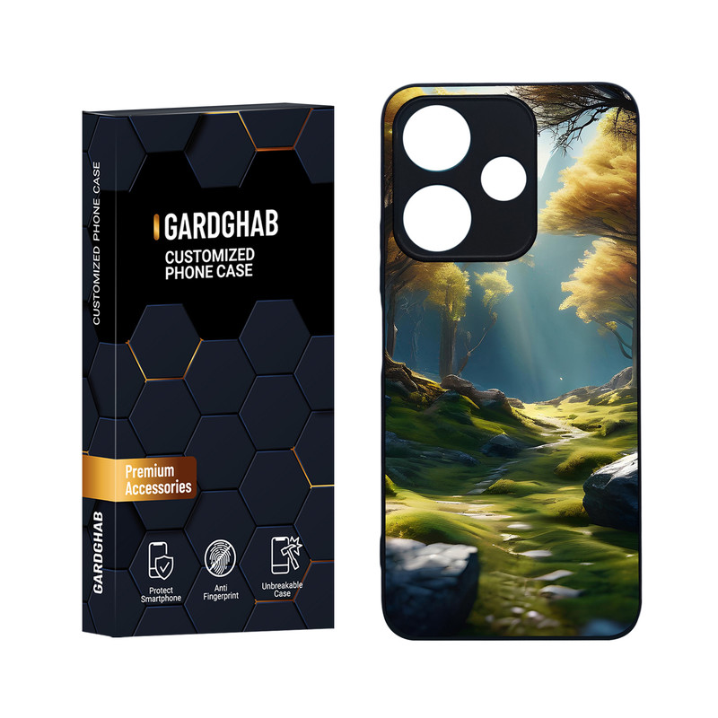 کاور گارد قاب مدل هنری مناسب برای گوشی موبایل شیائومی Redmi 13 4G / Poco M6 4G