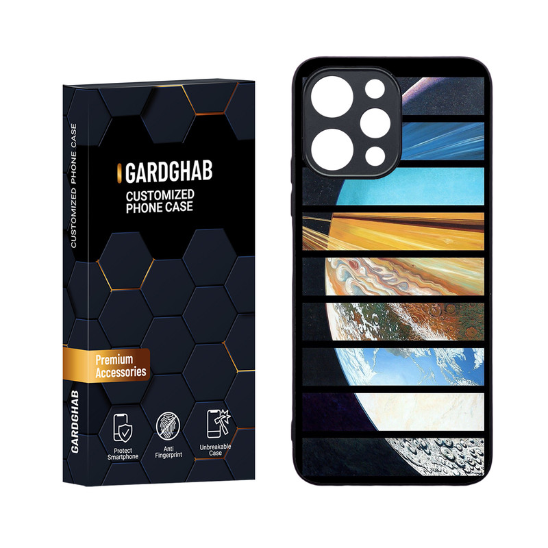 کاور گارد قاب مدل دورژله ای کهکشان مناسب برای گوشی موبایل شیائومی Redmi 12 4G / 5G