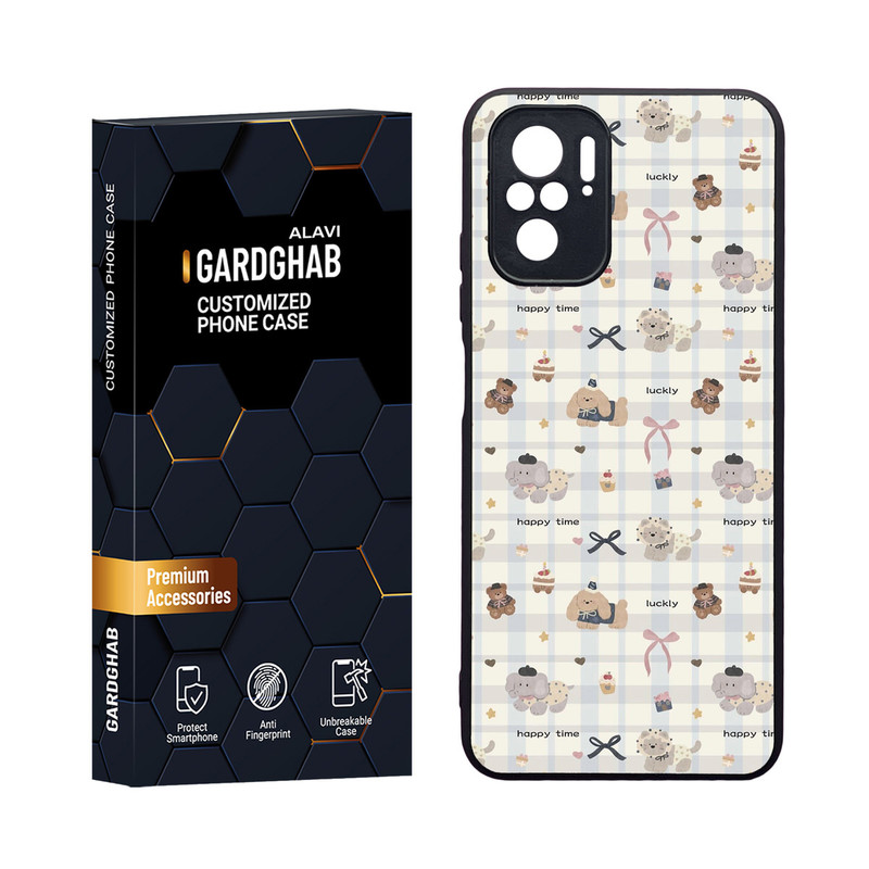 کاور گارد قاب مدل دورژله ای فانتزی مناسب برای گوشی موبایل شیائومی Redmi Note 10 4G / Note 10s / Poco M5s