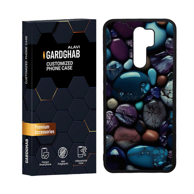 کاور گارد قاب علوی مدل دورژله ای هنری مناسب برای گوشی موبایل شیائومی Redmi 9 / Redmi 9 Prime