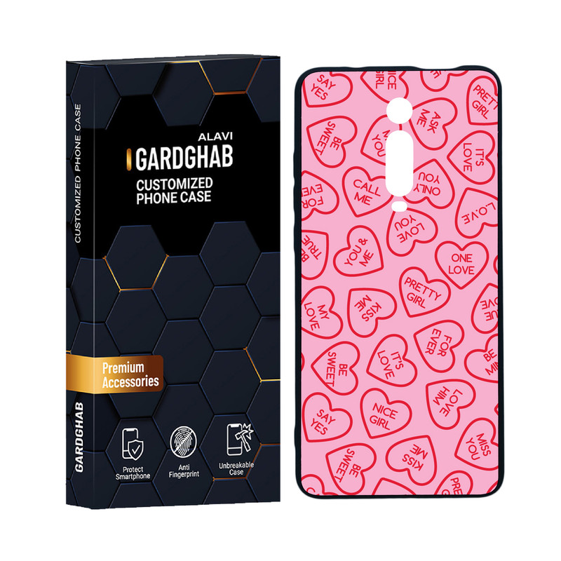 کاور گارد قاب علوی مدل دورژله ای عاشقانه مناسب برای گوشی موبایل شیائومی Redmi K20 Pro