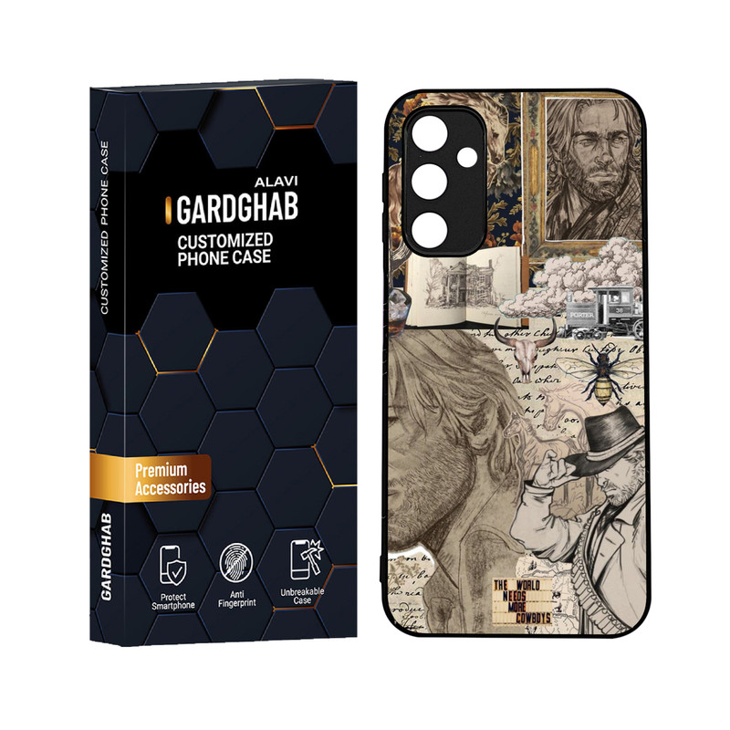 کاور گارد قاب علوی مدل دورژله ای هنری مناسب برای گوشی موبایل سامسونگ Galaxy A24