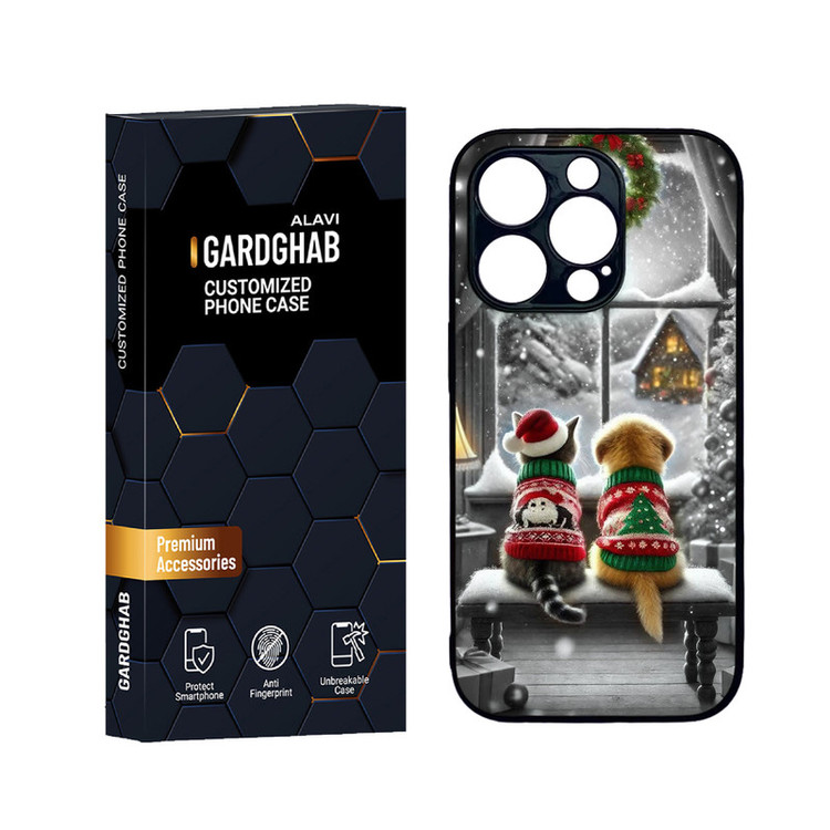 کاور گارد قاب علوی مدل دورژله ای هنری مناسب برای گوشی موبایل اپل iPhone 14 Pro Max