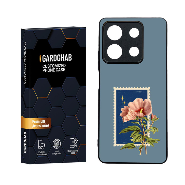کاور گارد قاب مدل دورژله ای پشت گلس دخترانه مناسب برای گوشی موبایل شیائومی Redmi Note 13 5G