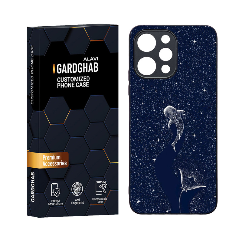 کاور گارد قاب علوی مدل دورژله ای هنری مناسب برای گوشی موبایل شیائومی Redmi 12 4G / 12 5G