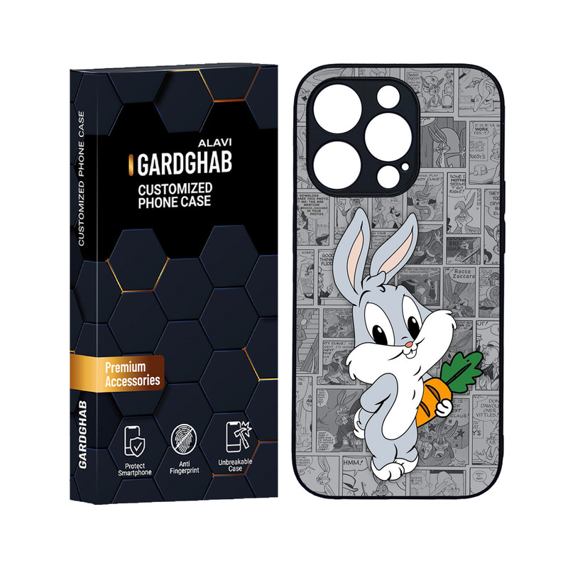 کاور گارد قاب علوی مدل دورژله ای کارتنی و انیمه مناسب برای گوشی موبایل اپل iPhone 14 Pro