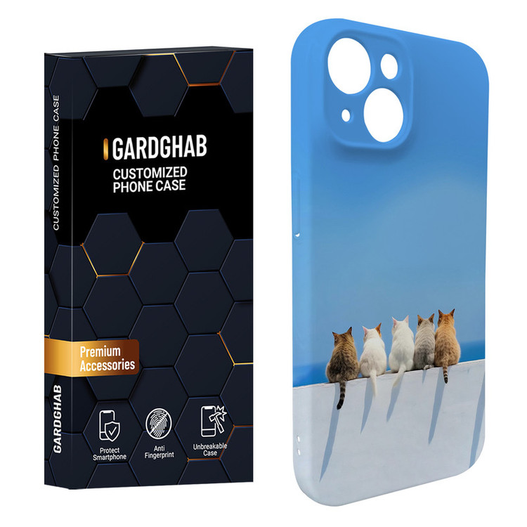 کاور گاردقاب مدل هنری مناسب برای گوشی موبایل اپل iPhone15 plus