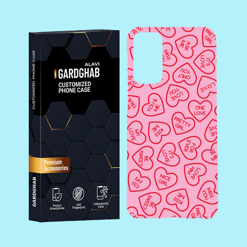 کاور گارد قاب علوی مدل عاشقانه مناسب برای گوشی موبایل سامسونگ Galaxy F13 4G / M13 4G