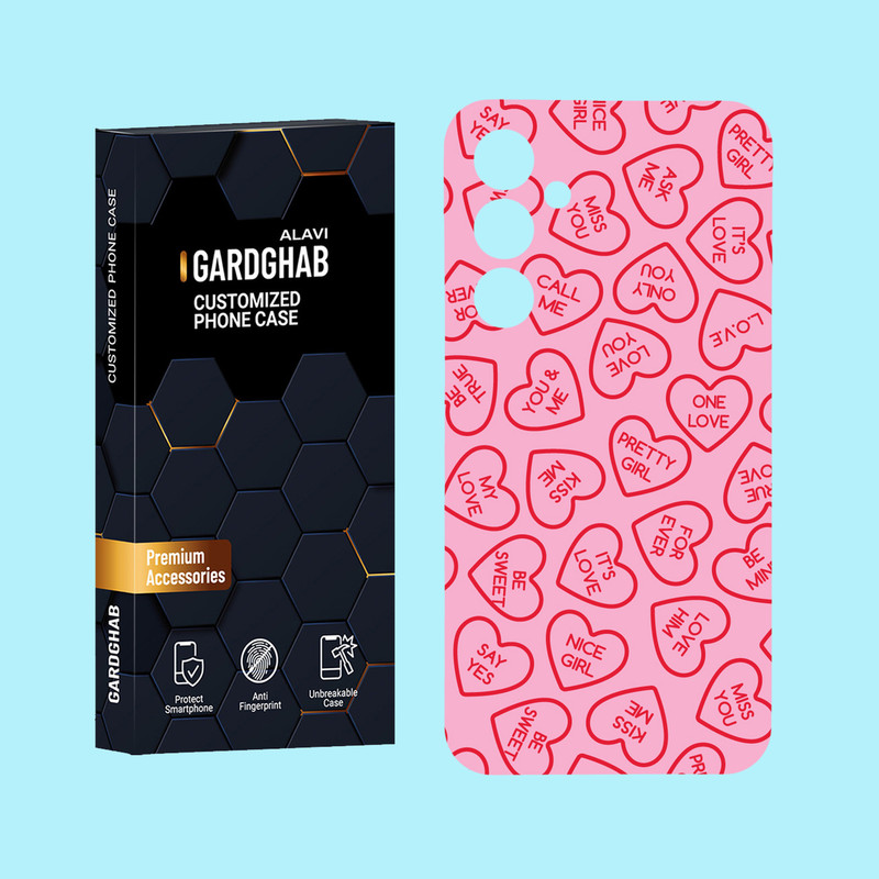 کاور گارد قاب علوی مدل عاشقانه مناسب برای گوشی موبایل سامسونگ Galaxy A55