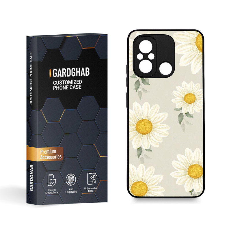 کاور گارد قاب مدل گل مناسب برای گوشی موبایل شیائومی Poco C55