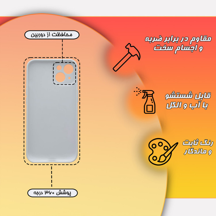 کاور گارد قاب علوی مدل SML مناسب برای گوشی موبایل اپل iPhone 13