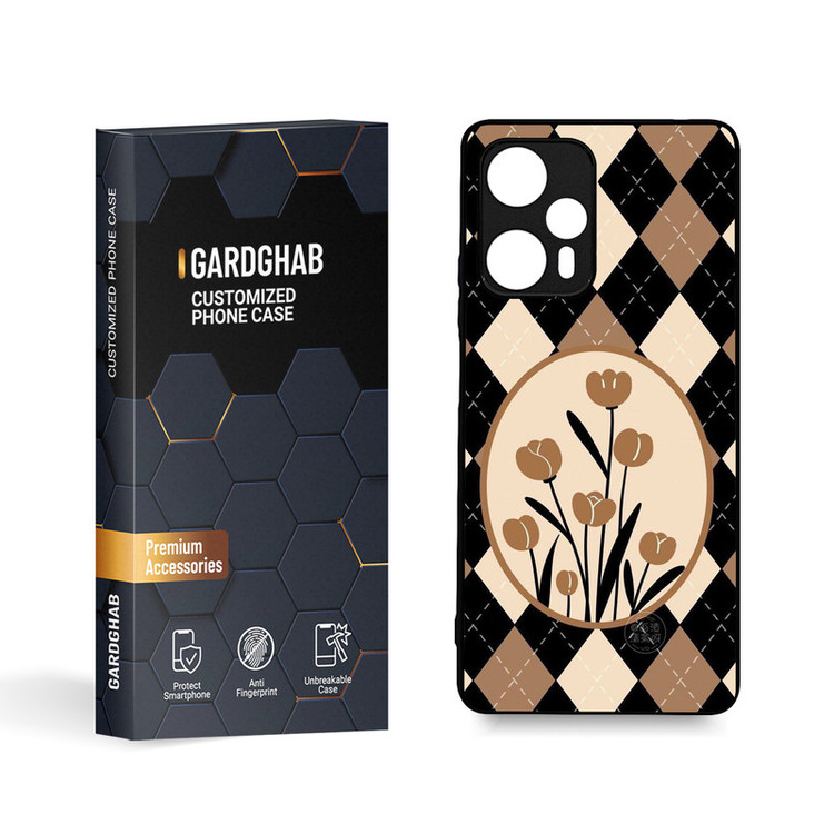 کاور گارد قاب مدل گل مناسب برای گوشی موبایل شیائومی Redmi note 12 Turbo/Poco F5