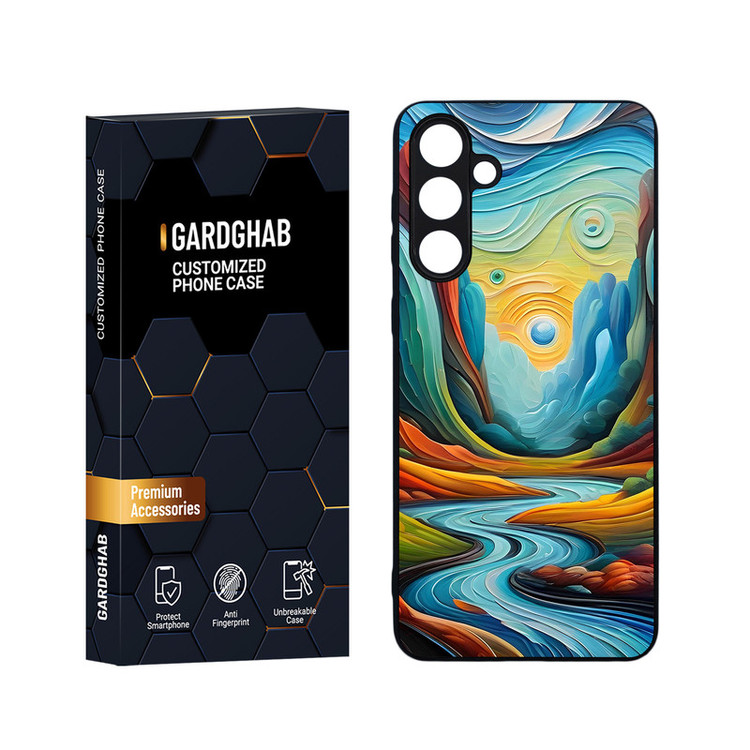 کاور گارد قاب مدل هنری مناسب برای گوشی موبایل سامسونگ Galaxy M55 5G