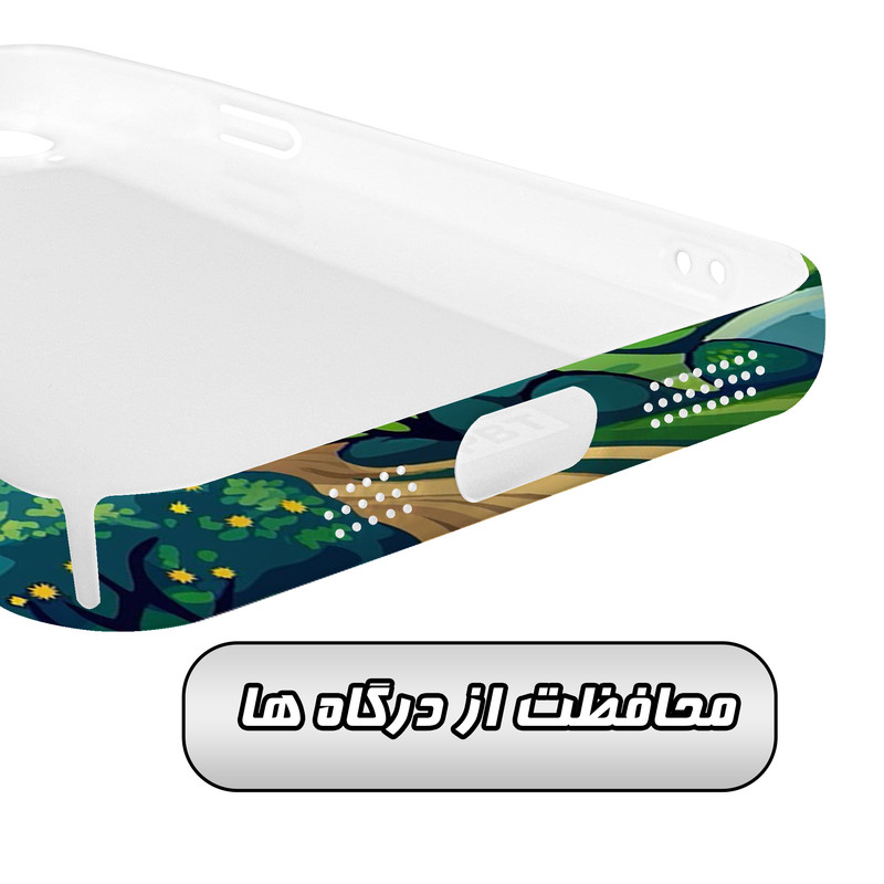 کاور گاردقاب مدل هنری مناسب برای گوشی موبایل اپل iPhone15 plus