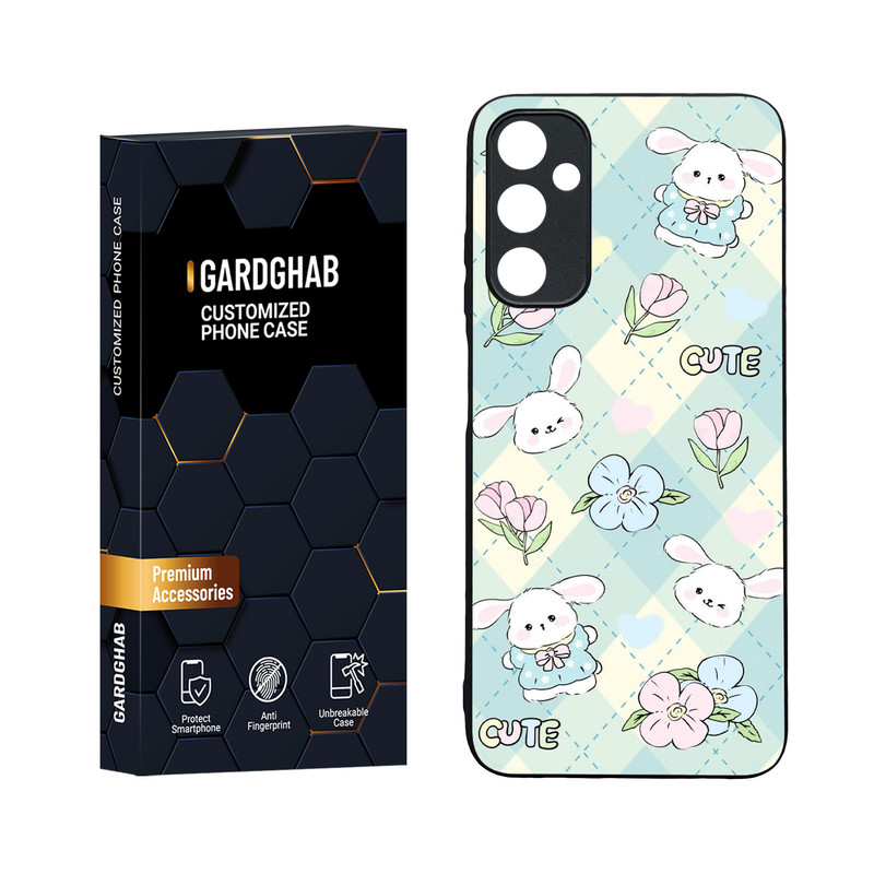 کاور گارد قاب مدل دورژله ای پشت گلس فانتزی مناسب برای گوشی موبایل سامسونگ Galaxy A05s