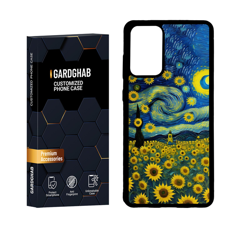 کاور گارد قاب مدل دور ژله ای هنری مناسب برای گوشی موبایل سامسونگ Galaxy A72