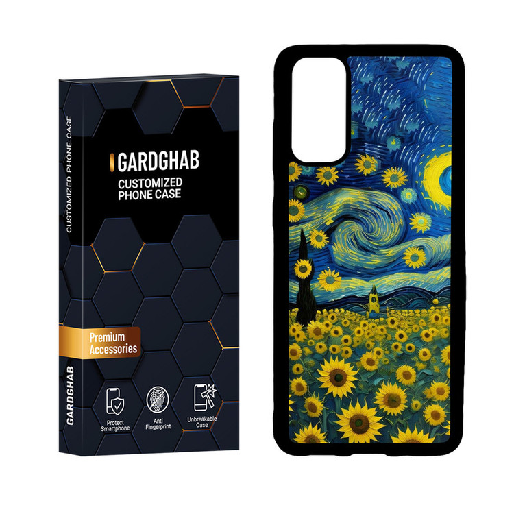 کاور گارد قاب مدل دور ژله ای هنری مناسب برای گوشی موبایل سامسونگ Galaxy S20