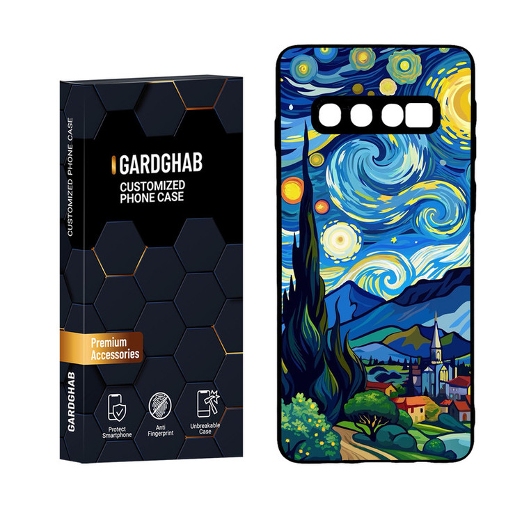 کاور گارد قاب مدل هنری مناسب برای گوشی موبایل سامسونگ Galaxy S10