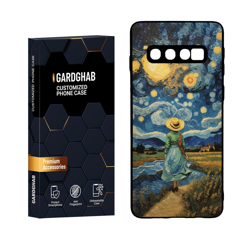 کاور گارد قاب مدل هنری مناسب برای گوشی موبایل سامسونگ Galaxy S10