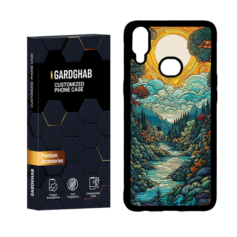 کاور گارد قاب مدل دورژله ای هنری مناسب برای گوشی موبایل سامسونگ Galaxy A10s