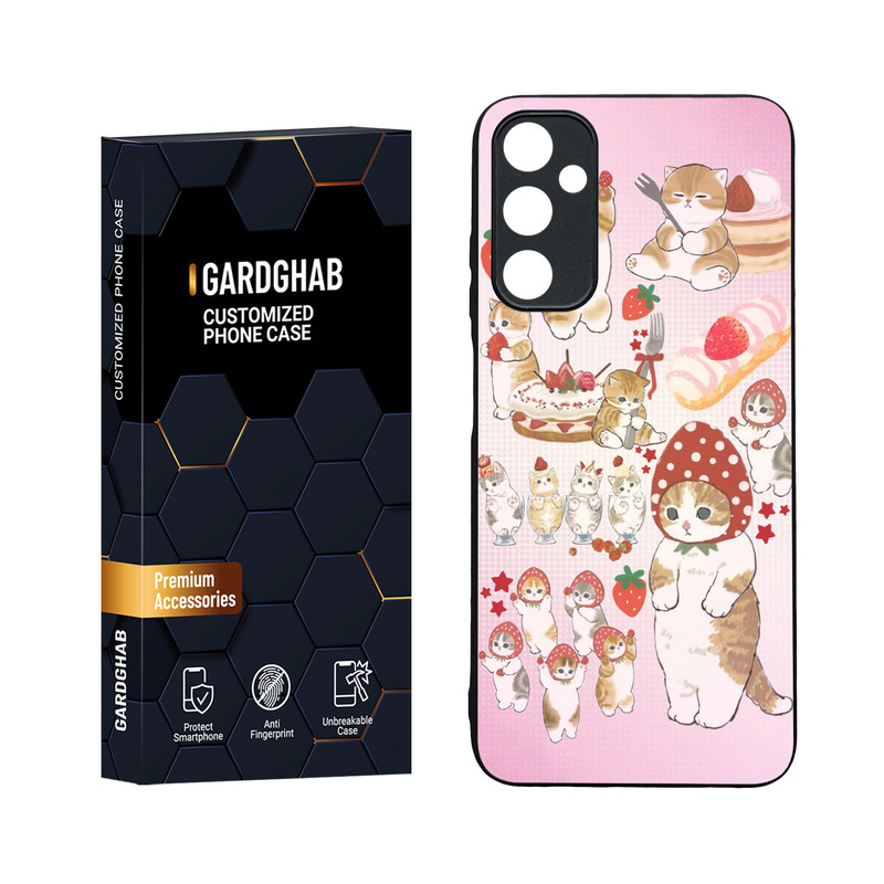 کاور گارد قاب مدل دورژله ای پشت گلس فانتزی مناسب برای گوشی موبایل سامسونگ Galaxy A05s