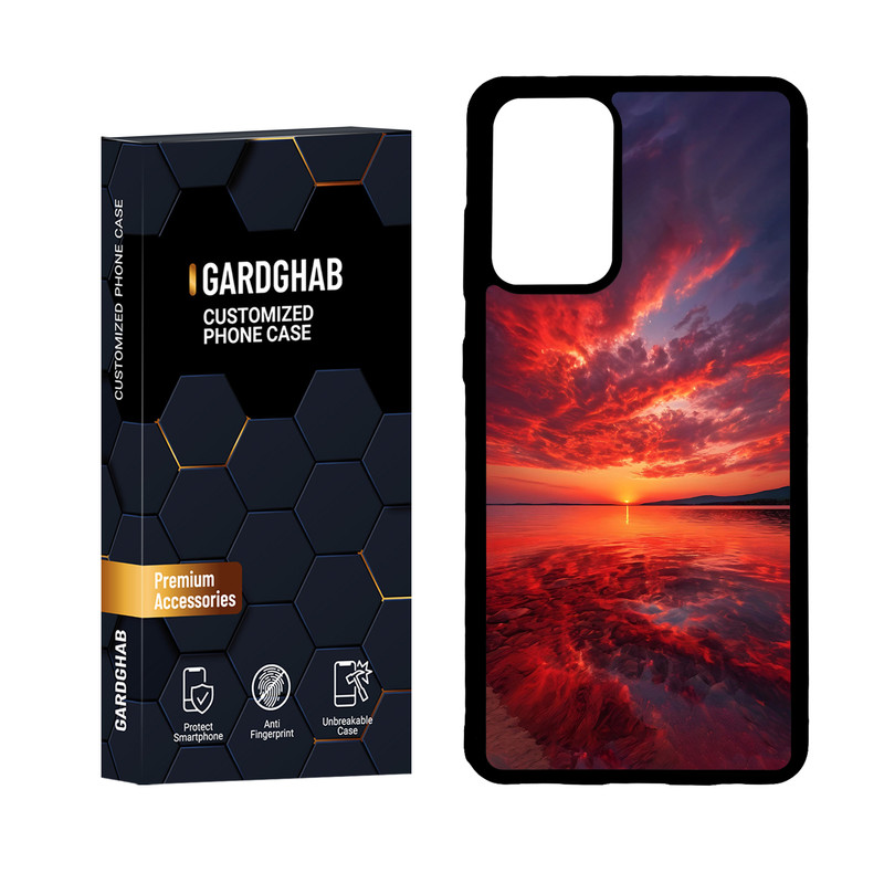 کاور گارد قاب مدل پشت گلس منظره و طبیعت مناسب برای گوشی موبایل سامسونگ Galaxy A72