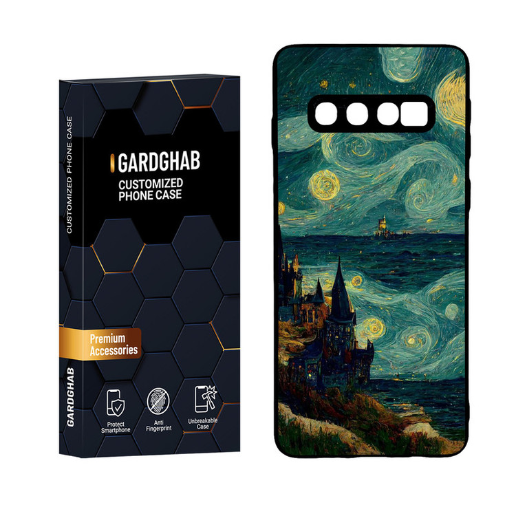 کاور گارد قاب مدل پشت گلس هنری مناسب برای گوشی موبایل سامسونگ Galaxy S10