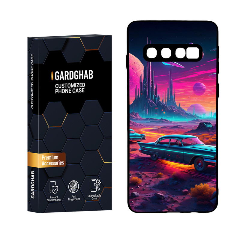 کاور گارد قاب مدل پشت گلس هنری مناسب برای گوشی موبایل سامسونگ Galaxy S10