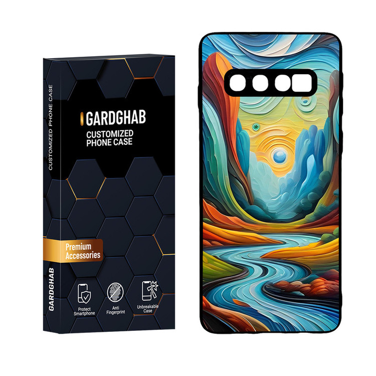 کاور گارد قاب مدل هنری مناسب برای گوشی موبایل سامسونگ Galaxy S10