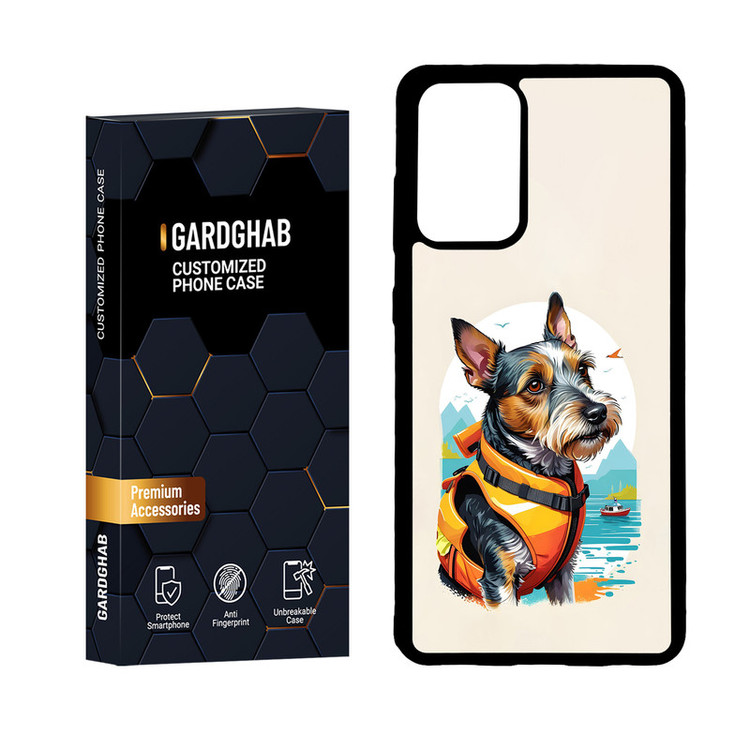 کاور گارد قاب مدل پشت گلس هنری مناسب برای گوشی موبایل سامسونگ Galaxy A72