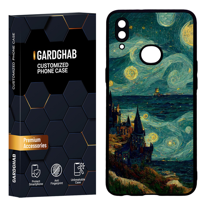 کاور گارد قاب مدل دور ژله ای هنری مناسب برای گوشی موبایل سامسونگ Galaxy A10s
