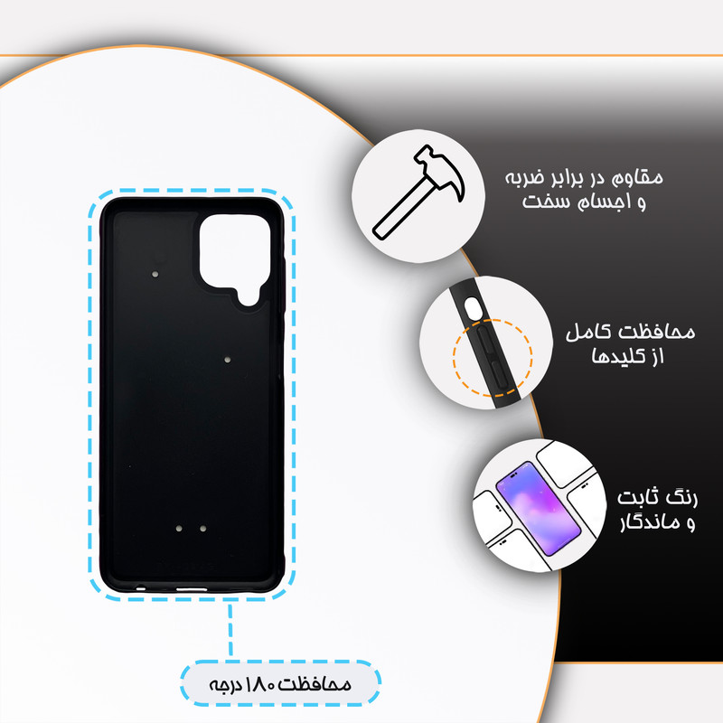 کاور گارد قاب مدل دورژله ای دخترانه مناسب برای گوشی موبایل سامسونگ Galaxy A22 4G