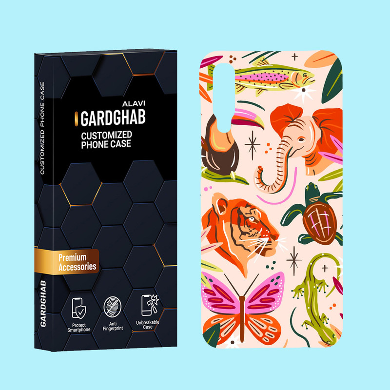 کاور گارد قاب علوی مدل حیوانات مناسب برای گوشی موبایل سامسونگ Galaxy A50 / A50s / A30s