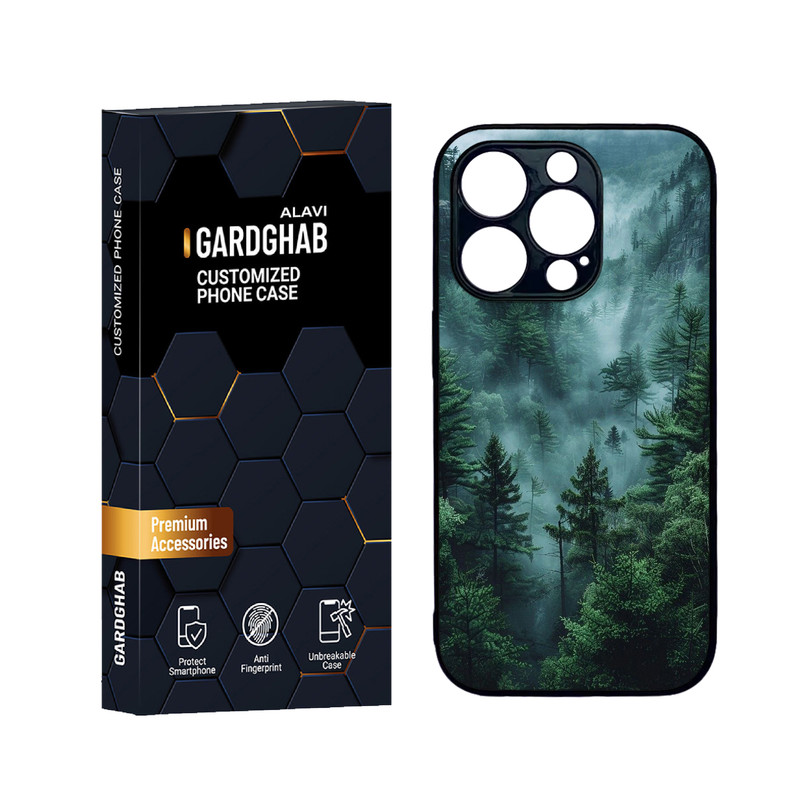 کاور گارد قاب علوی مدل دورژله ای منظره و طبیعت مناسب برای گوشی موبایل اپل iPhone 14 Pro Max